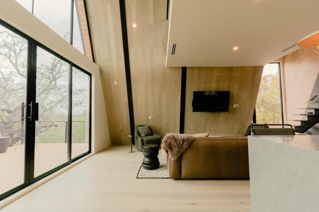 The Pedernales A-Frame Villa Фредериксбург Екстериор снимка